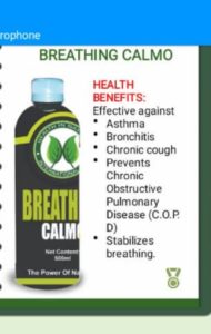 Breathing calmo for asthma treatment 